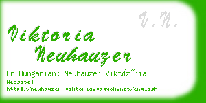 viktoria neuhauzer business card